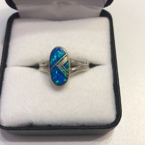 Opal Silver Ring